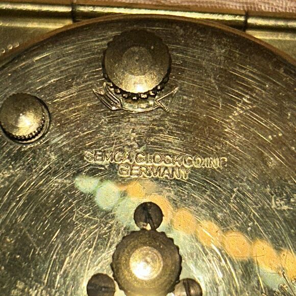 Phinney Walker Mechanical Travel Alarm Clock With Date Vintage Made In Germany - Picture 8 of 12